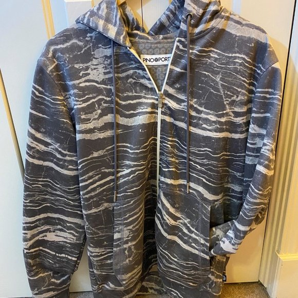 AUGUSTO "Marbled" Luxe Zip Hoodie - Picture 4 of 6